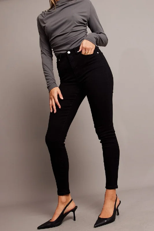 Seasonal Trend Black Skinny Jean High Rise