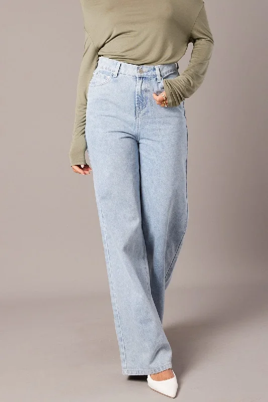 Elevated Style Denim Wide Leg Jean High Rise