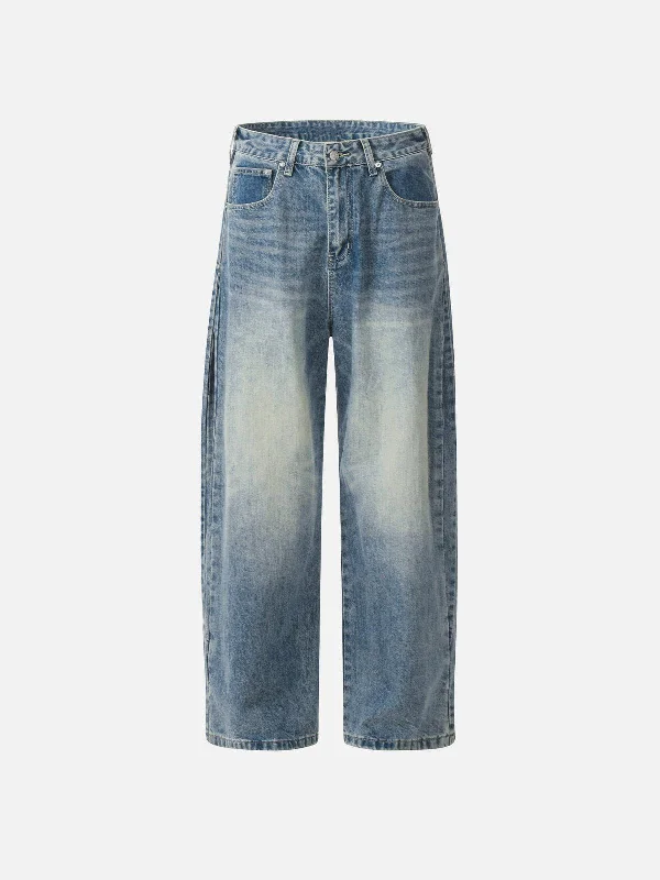 Minimalist Elegant Aelfric Eden Basic Barrel Baggy Jeans