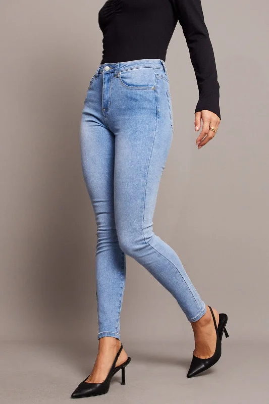 Vintage Elegance Denim Skinny Jean High Rise