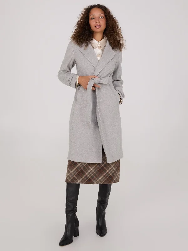 Wardrobe Update Faux Wool Wrap Coat