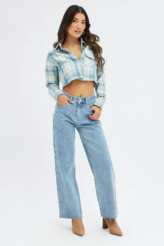 Luxury Comfort Denim Wide Leg Denim Jeans High Rise