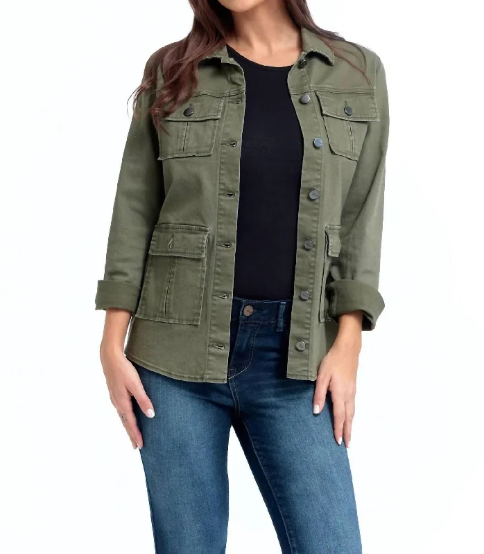 Fashion Sale Stretch Utility Jacket In Kasey