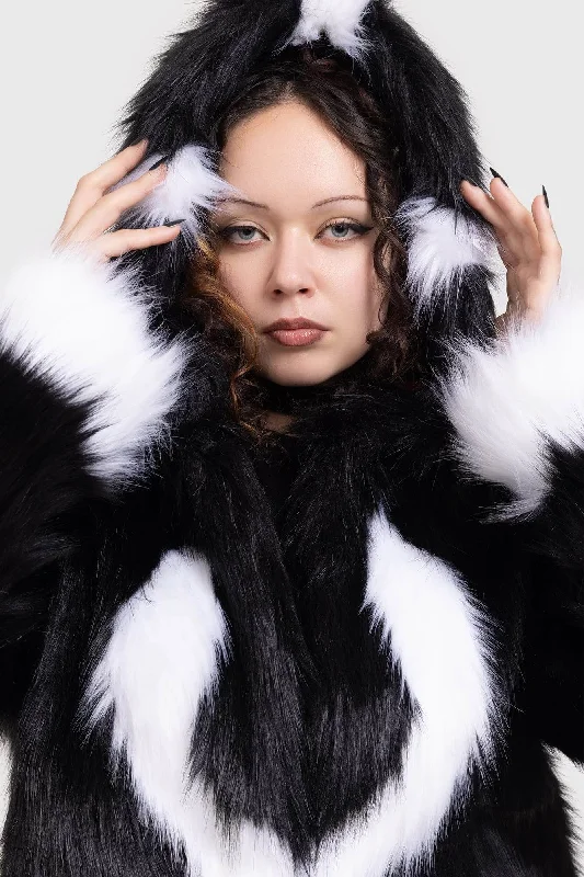 Limited Time Special Offer Mohawk Mogwai Faux Fur Jacket