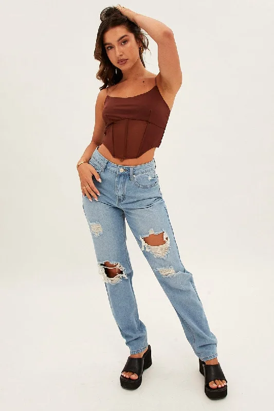 Limited - Time Bundle Blue Baggy Jeans High Rise Denim