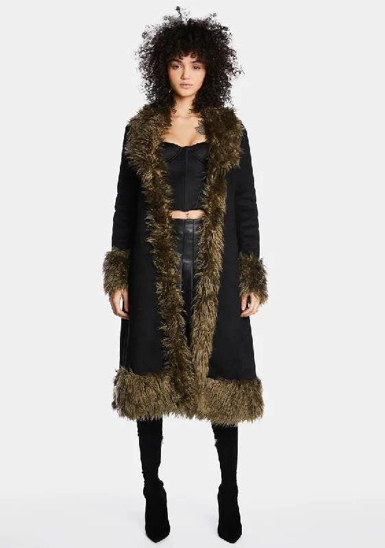 Exclusive Deals Online Do Your Thing Faux Fur Coat