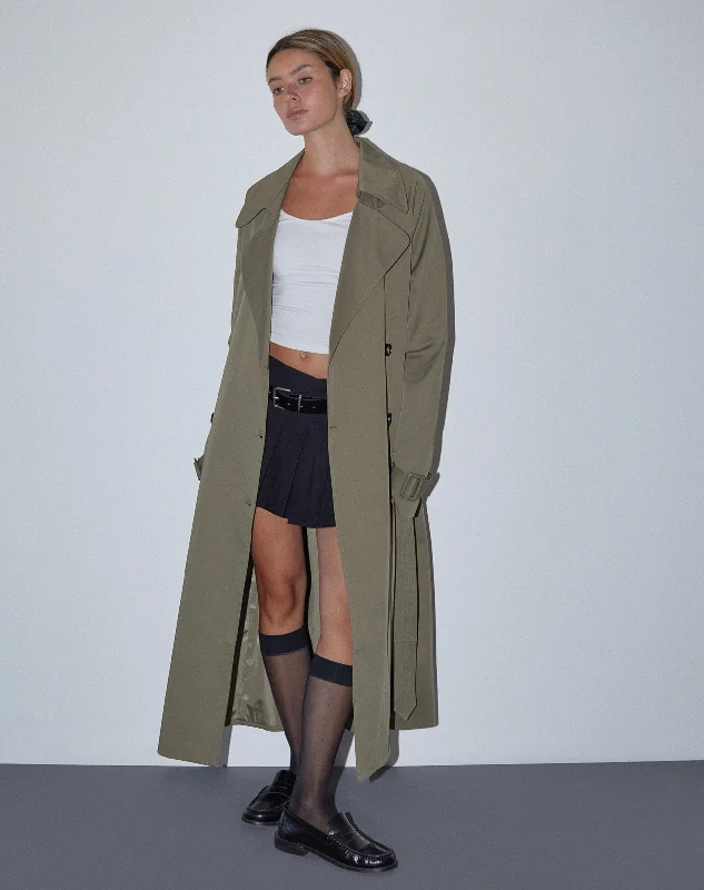 Latest Fashion Orcati Trench Coat in Khaki