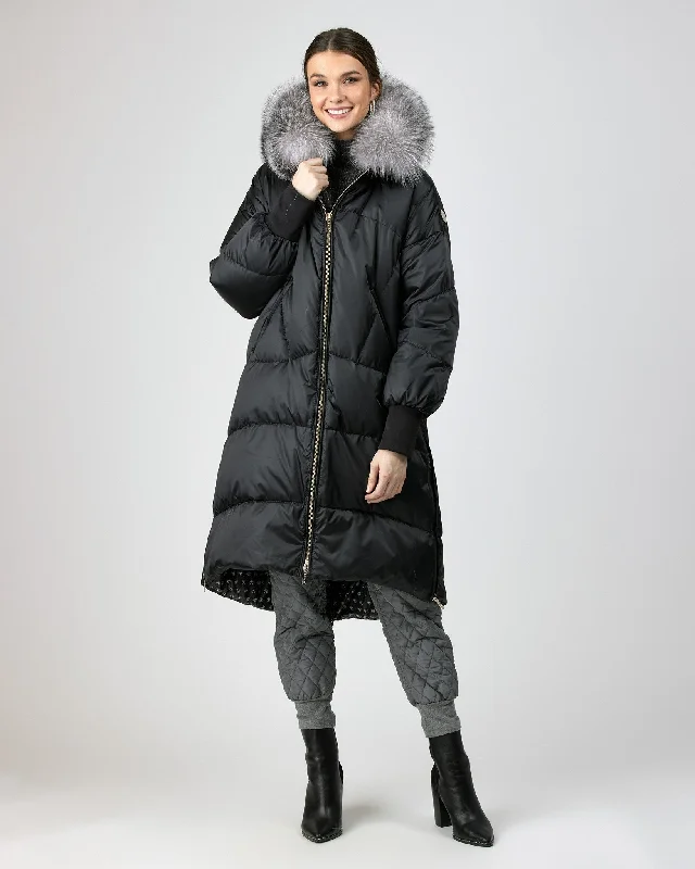 Flash Sale Fever Apres-Ski Coat with Detachable Fox Hood Trim