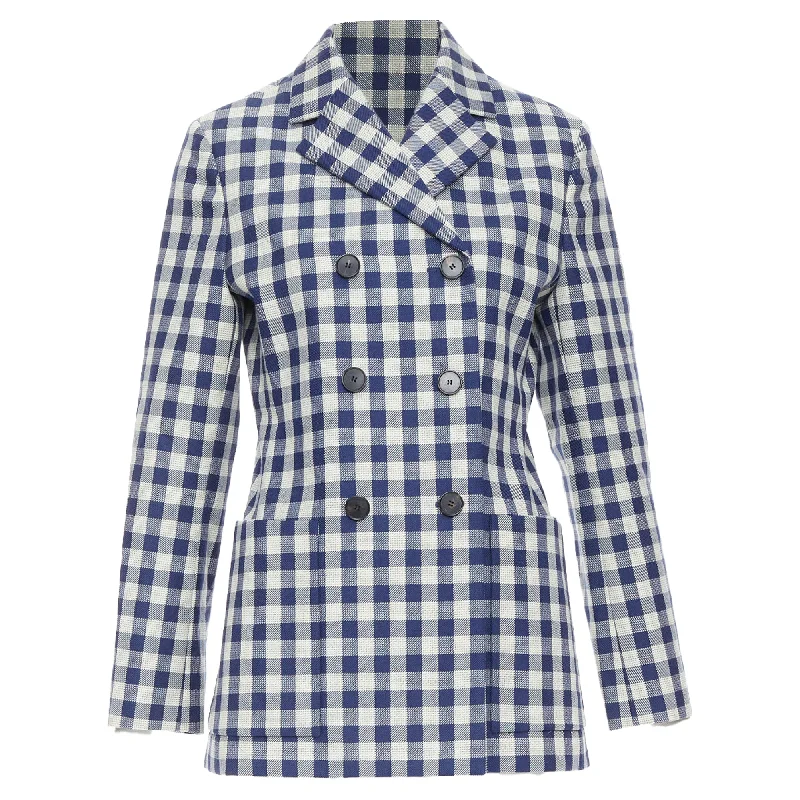 Limited Quantities Christian Dior virgin wool checkered bar jacket