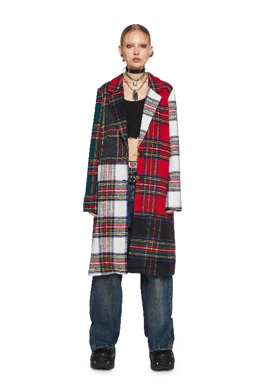 Wardrobe Refresh Taste Of Fury Plaid Coat