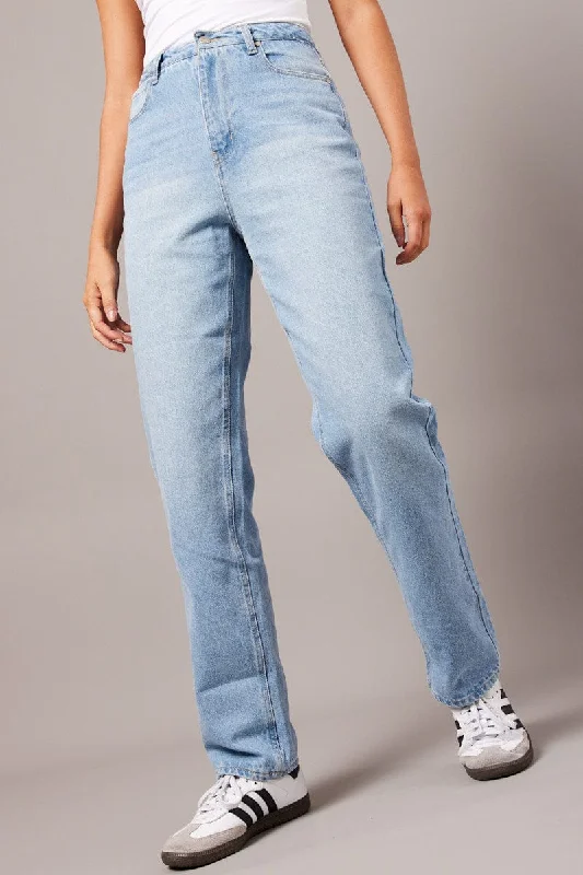 Special Offer Denim Straight Jean High Rise