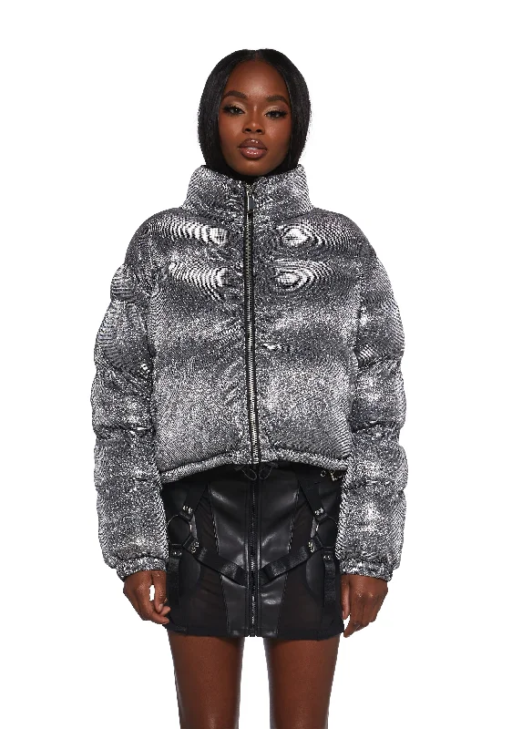 Feminine Charm Tundra Tamer Sparkle Puffer Jacket