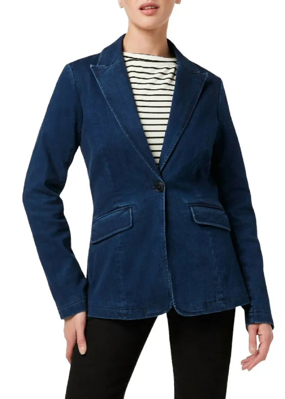 Casual Yet Stylish Separates Denim Blazer In Laurent