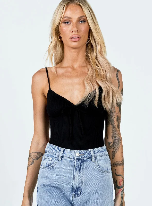 Elegant Style Denver Bodysuit Black