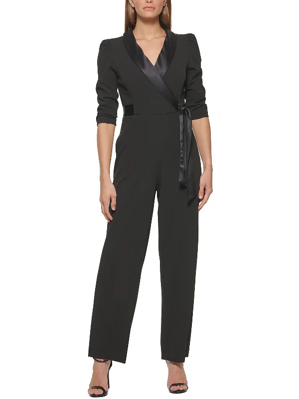 Mid Season Sale Womens Surplice Formal Jumpsuit