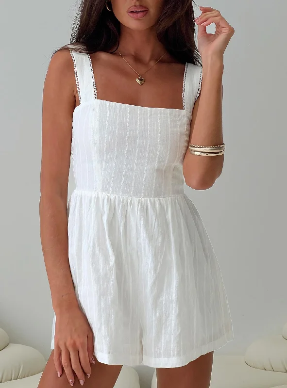 Seasonal Sale Talinga Romper White