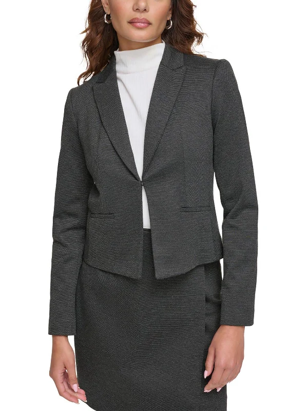 Great Deals On Ethnic Cultural Wear Petites Womens Crop Work Wear Open-Front Blazer