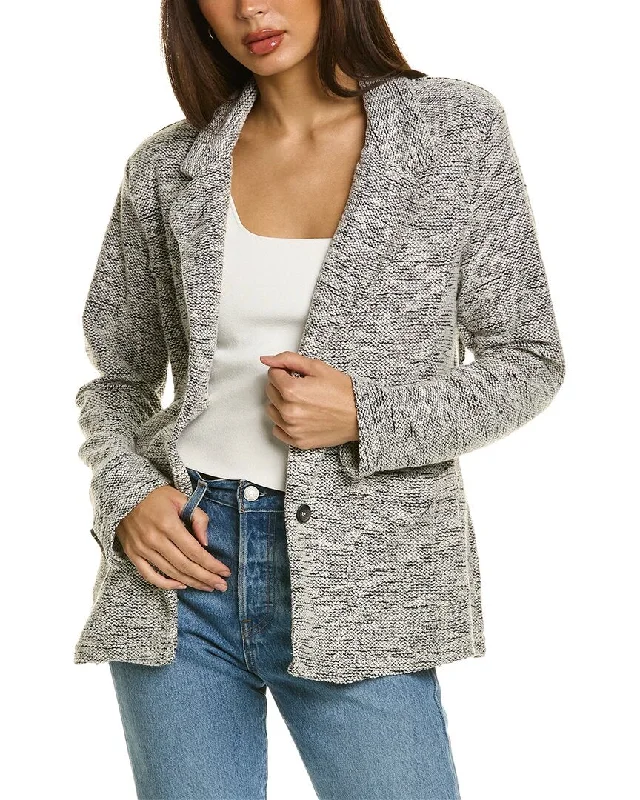 Casual Elegance Vintage Havana Oversized Blazer