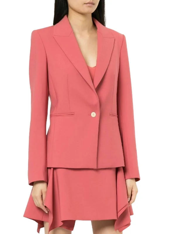 Fashion Sale Double Wool Professional Blazer Jacket In Pink