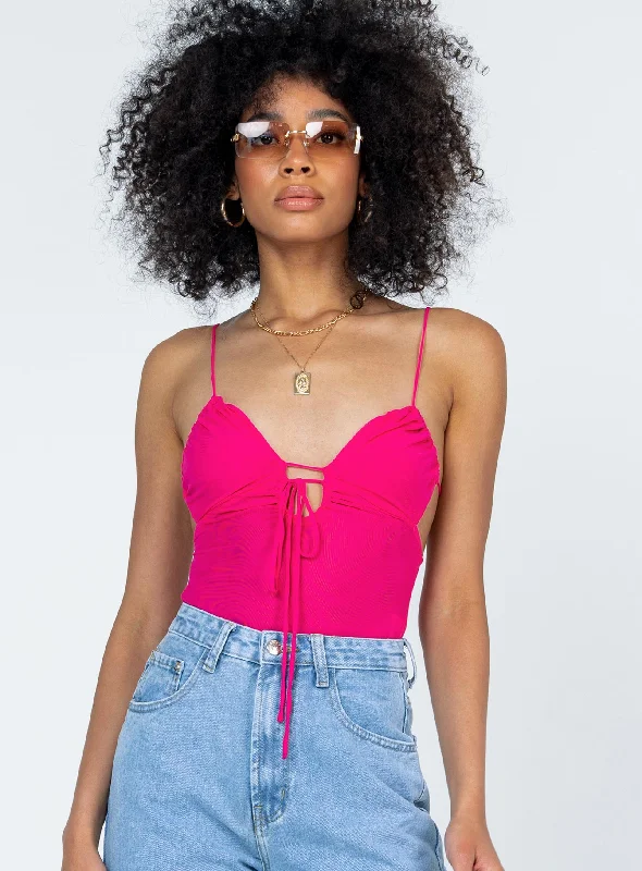 Trendy Fashion Sale Merlin Bodysuit Pink