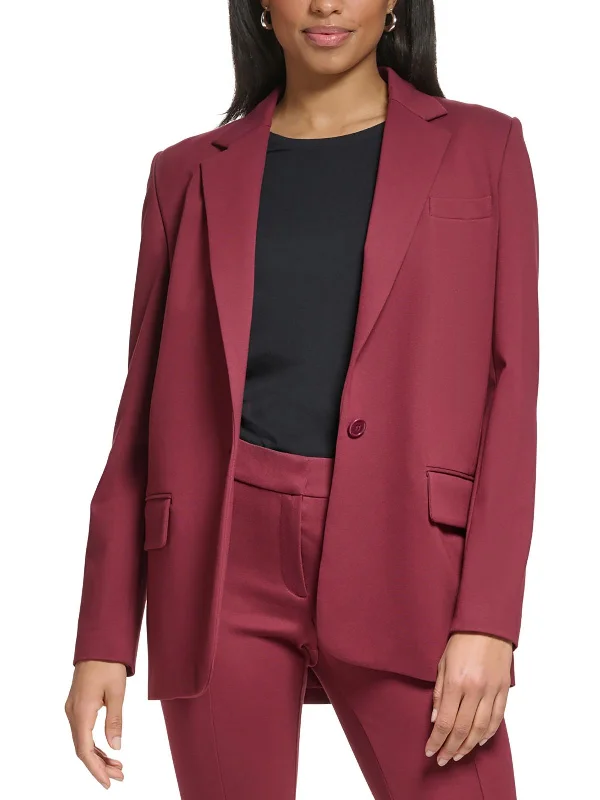 Limited Stock Womens Crepe One-Button Blazer