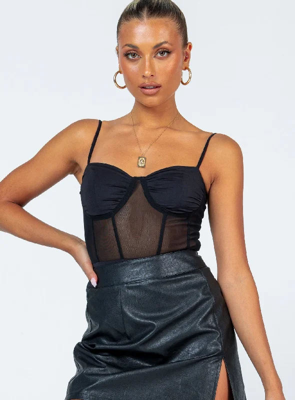 Spring Wardrobe Triston Bodysuit Black