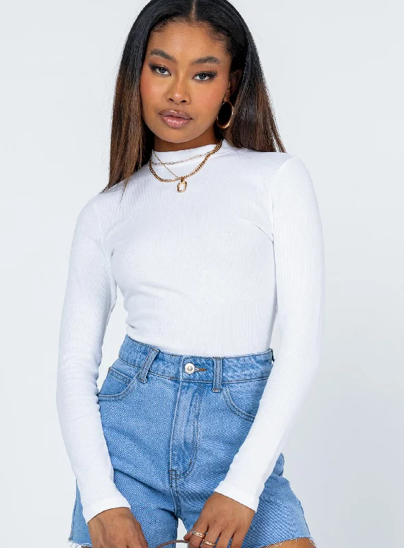 Wardrobe Refresh Maleny Long Sleeve Bodysuit White