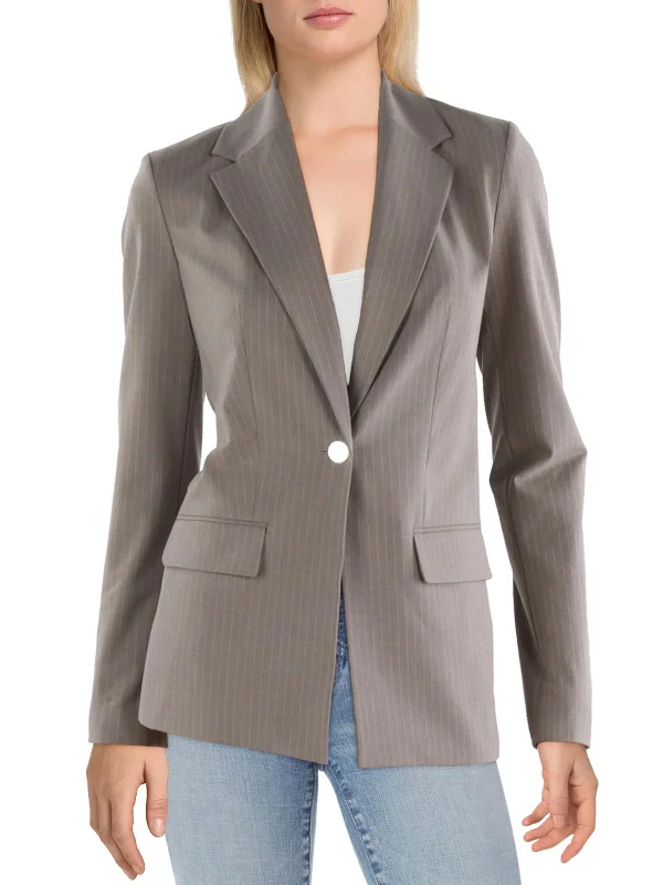 Early Access To Art Deco Styles Sale Womens Pinstripe Suit Separate One-Button Blazer