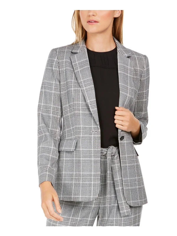 Seasonal Clearance Petites Womens Suit Separate Business One-Button Blazer