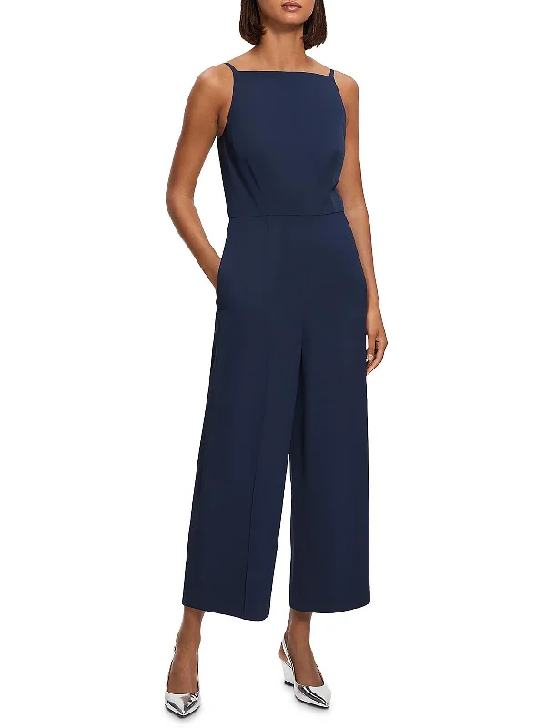 Elegant Styles Womens Square Neck Sleeveless Jumpsuit