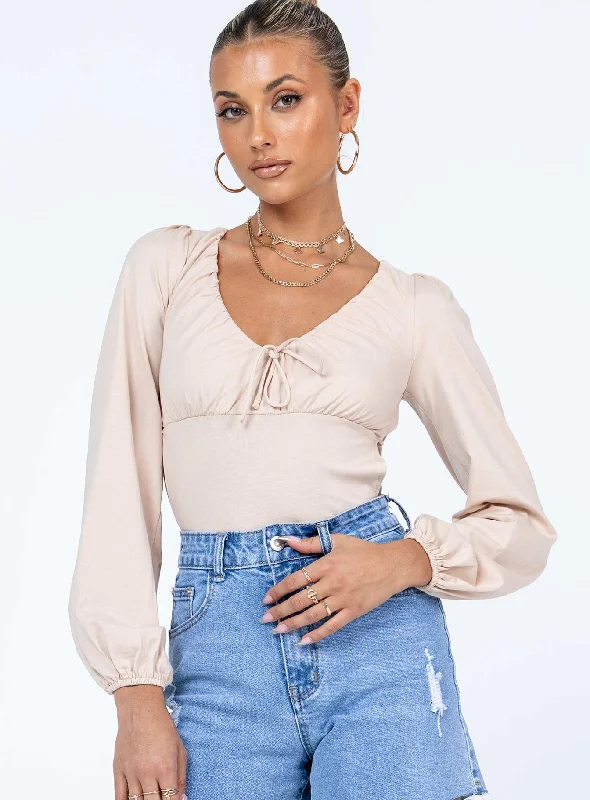 Top Deals Patsy Bodysuit Beige