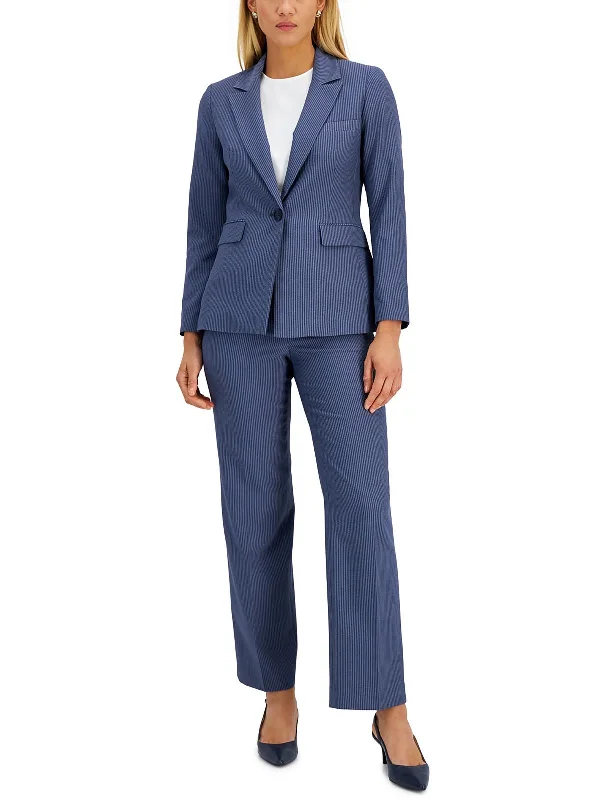 Browse Our Top Products Womens Striped Work Wear One-Button Blazer