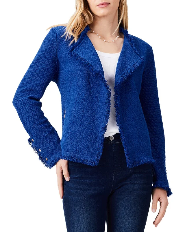 Classic Charm NIC+ZOE Fringe Mix Knit Jacket