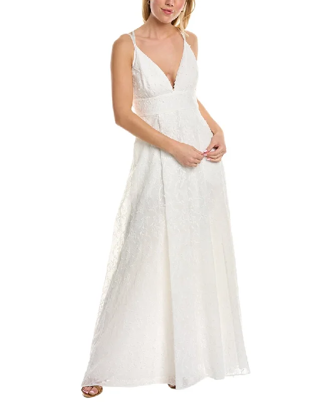 Big Savings Aidan by Aidan Mattox Embroidered Ball Gown