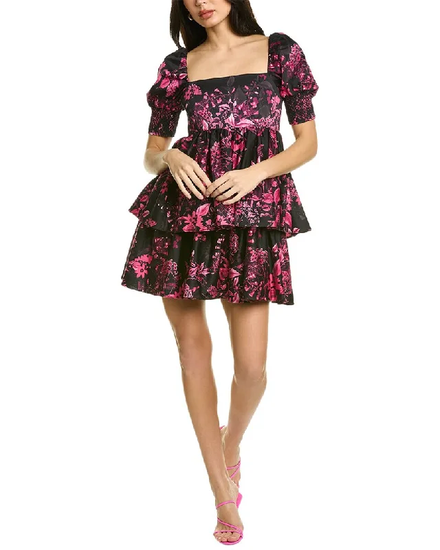 Best Sellers alice + olivia Emmalou Tiered Mini Dress