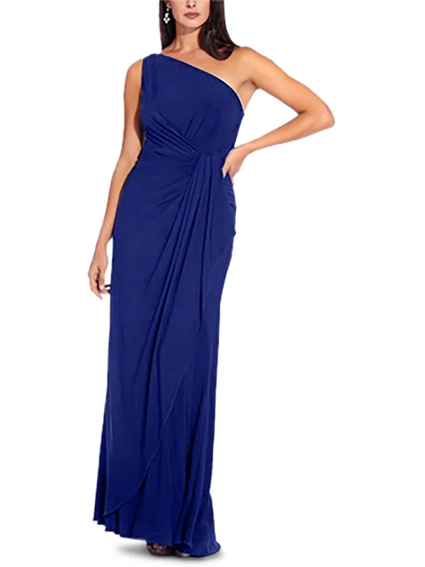 Discover Now Womens Faux Wrap Long Evening Dress