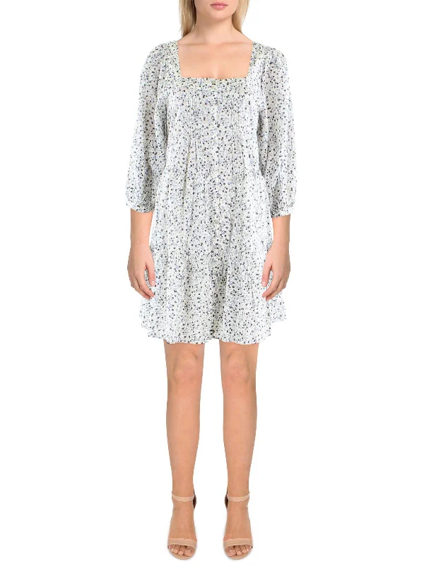 Weekend Special Womens Floral Print Above Knee Shift Dress