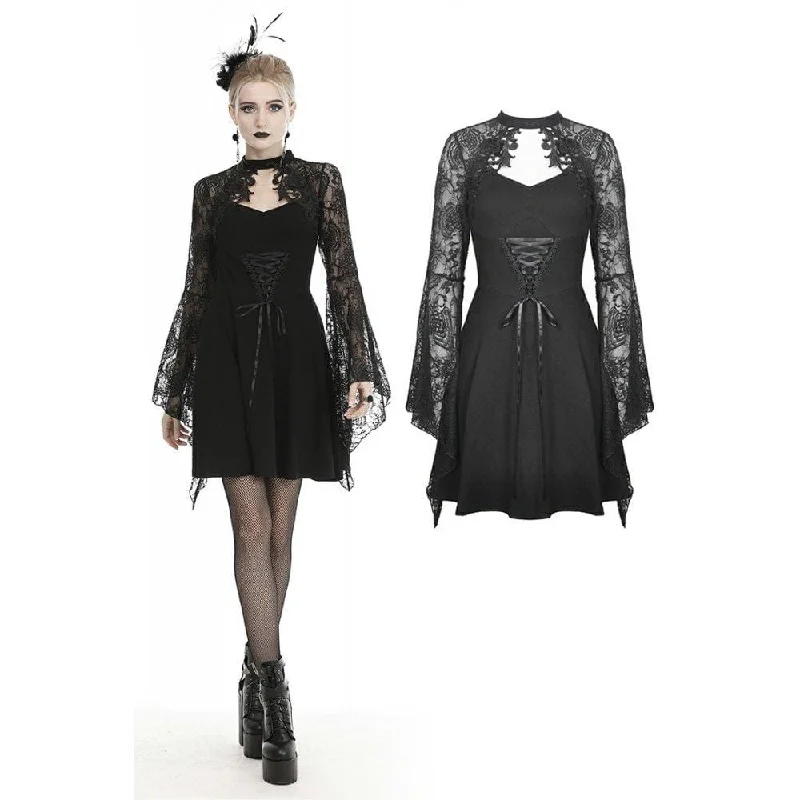 Save Big Women's Gothic Lace-up Cutout Dresses