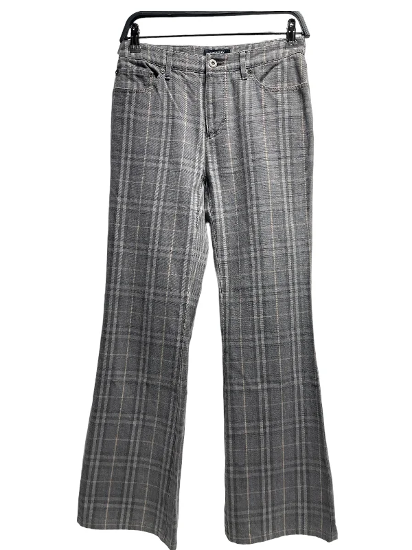 Hot Brand Discounts BURBERRY LONDON/Wide Leg Pants/38/Plaid/Denim/GRY/