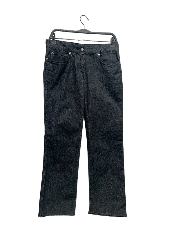 Fashion For Every Occasion Salvatore Ferragamo/Skinny Pants/S/Cotton/BLK/RHINESTONE PATCH BACK POCKET