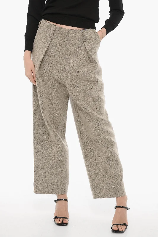 Comfort First Women's Wear Ader Error Wool Blend Single Pleat Pants