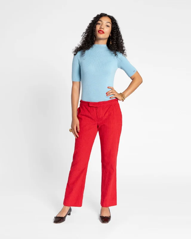 Limited Time Flash Sale Chloe Corduroy Pant Red