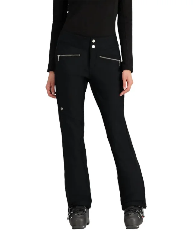 Effortless Everyday Wear Clio Softshell Pants In Black