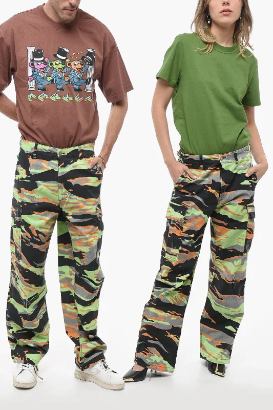 Trendy Attire For Her Erl Camouflage Effect Wide Leg UNISEX Cargo Pants