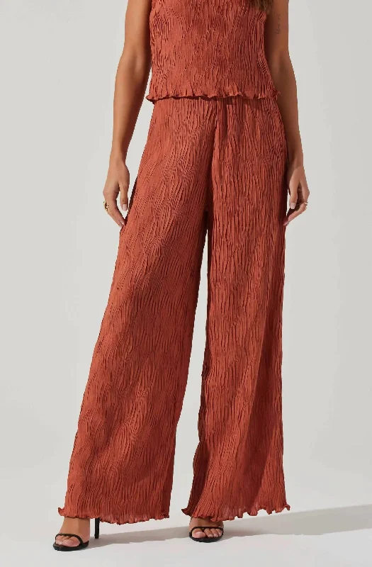 Comfort First Women's Wear Janesa Pants In Rust