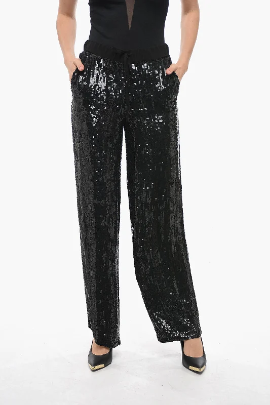 Signature Style Essentials Parosh Sequined GOODY Wide-leg Pants