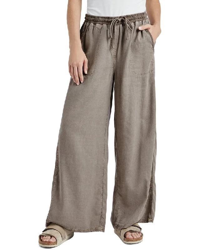 Chic And Edgy Splendid Paula Linen-Blend Wide Leg Pant