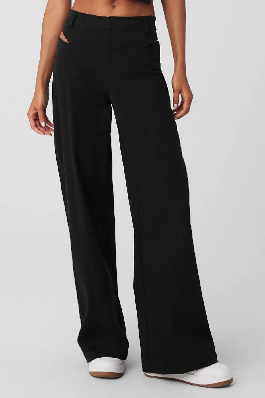 Best Seller High-Waist Risk Taker Trouser - Black