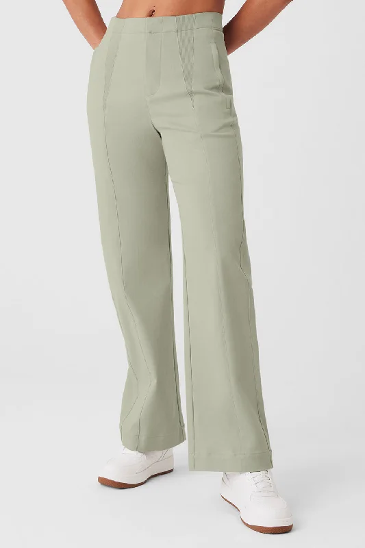 Hot Styles High-Waist On Point Moto Trouser - Limestone