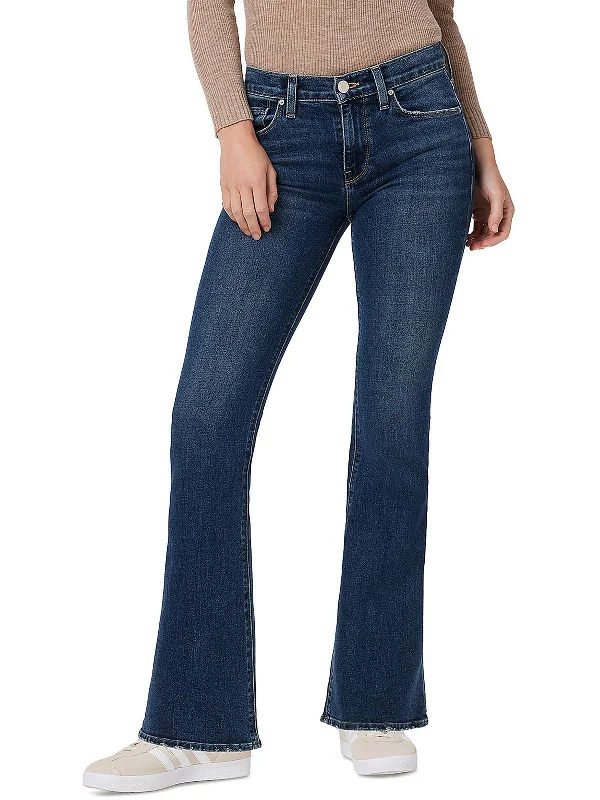 Trend Leading Collection Womens High Rise Solid Bootcut Jeans